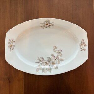 Bavaria Tirschenreuth 14" Hand-Painted Porcelain Platter - Apple Blossom Pattern